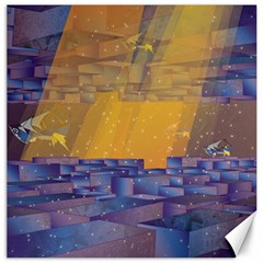 Up Down City Canvas 12  X 12   by berwies