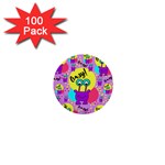 Crazy 1  Mini Buttons (100 pack)  Front
