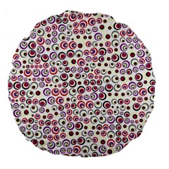 Pattern Large 18  Premium Round Cushions by gasi