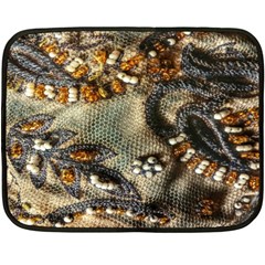 Texture Textile Beads Beading Fleece Blanket (mini) by Celenk