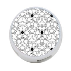 Pattern Zentangle Handdrawn Design 4-port Usb Hub (one Side) by Celenk