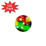 Star Abstract Pattern Background 1  Mini Buttons (100 pack)  Front