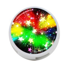 Star Abstract Pattern Background 4-port Usb Hub (one Side) by Celenk