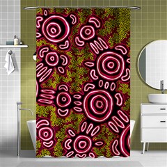 Aboriginal Art - You Belong Shower Curtain 48  X 72  (small)  by hogartharts