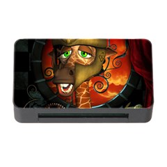 Funny Giraffe With Helmet Memory Card Reader With Cf by FantasyWorld7