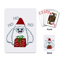 Yeti Xmas Playing Card by Valentinaart