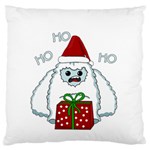 Yeti Xmas Large Flano Cushion Case (Two Sides) Back