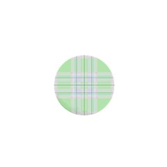 Green Pastel Plaid 1  Mini Buttons by allthingseveryone