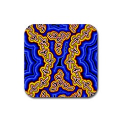 Emu Dreaming Rubber Coaster (square)  by hogartharts