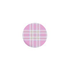 Pink Pastel Plaid 1  Mini Buttons by allthingseveryone