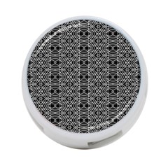 Black And White Ethnic Pattern 4-port Usb Hub (one Side) by dflcprints