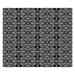 Black And White Ethnic Pattern Double Sided Flano Blanket (small)  by dflcprints