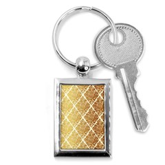 Vintage,gold,damask,floral,pattern,elegant,chic,beautiful,victorian,modern,trendy Key Chains (rectangle)  by NouveauDesign