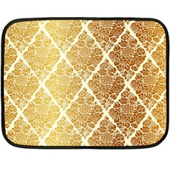 Vintage,gold,damask,floral,pattern,elegant,chic,beautiful,victorian,modern,trendy Fleece Blanket (mini) by NouveauDesign