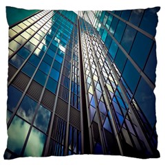 Architecture Skyscraper Large Flano Cushion Case (two Sides) by Celenk