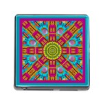 Sunny And Bohemian Sun Shines In Colors Memory Card Reader (Square) Front