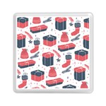 Christmas Gift Sketch Memory Card Reader (Square)  Front