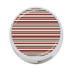 Christmas Stripes Pattern 4-port Usb Hub (two Sides)  by patternstudio