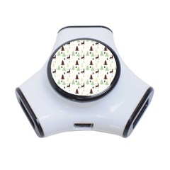 Reindeer Tree Forest 3-port Usb Hub by patternstudio