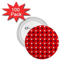 Patriotic Red White Blue Usa 1 75  Buttons (100 Pack)  by Celenk