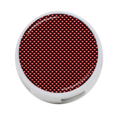 Sexy Red And Black Polka Dot 4-port Usb Hub (two Sides)  by PodArtist
