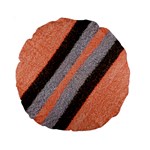 Fabric Textile Texture Surface Standard 15  Premium Round Cushions Front