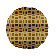 Textile Texture Fabric Material Standard 15  Premium Flano Round Cushions by Celenk