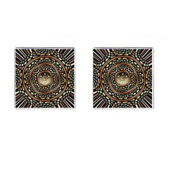 Dark Metal And Jewels Cufflinks (square) by linceazul