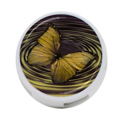 Butterfly Insect Wave Concentric 4-port Usb Hub (two Sides)  by Celenk