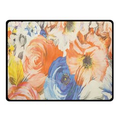 Texture Fabric Textile Detail Double Sided Fleece Blanket (small)  by Celenk