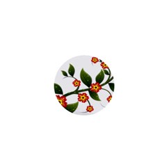 Flower Branch Nature Leaves Plant 1  Mini Magnets by Celenk