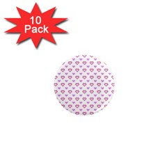 Pixel Hearts 1  Mini Magnet (10 Pack)  by jumpercat