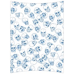 A Lot Of Skulls Blue Back Support Cushion by jumpercat