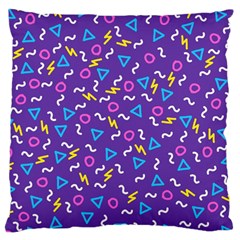 Retro Wave 1 Large Flano Cushion Case (two Sides) by jumpercat