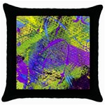 Ink Splash 02 Throw Pillow Case (Black) Front