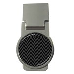 Dark Chevron Money Clips (Round)  Front