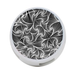 Fractal Sketch Dark 4-port Usb Hub (one Side) by jumpercat