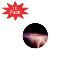 Storm Weather Lightning Bolt 1  Mini Buttons (10 Pack)  by BangZart