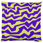 Polynoise Vibrant Royal Large Flano Cushion Case (Two Sides) Front