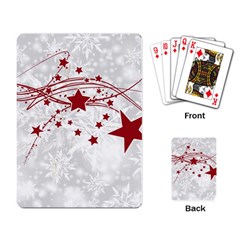 Christmas Star Snowflake Playing Card by BangZart