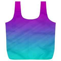 Background Pink Blue Gradient Full Print Recycle Bags (l)  by BangZart