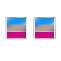 Pattern Template Banner Background Cufflinks (square) by BangZart