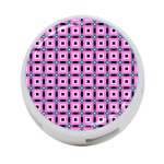 Pattern Pink Squares Square Texture 4-Port USB Hub (One Side) Front