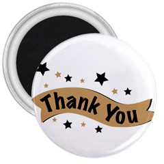 Thank You Lettering Thank You Ornament Banner 3  Magnets by BangZart