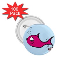 Fish Swarm Meeresbewohner Creature 1 75  Buttons (100 Pack)  by BangZart
