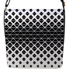 Triangle Pattern Background Flap Messenger Bag (s) by BangZart