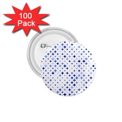 Star Curved Background Blue 1 75  Buttons (100 Pack)  by BangZart