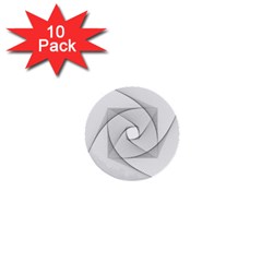 Rotation Rotated Spiral Swirl 1  Mini Buttons (10 Pack)  by BangZart