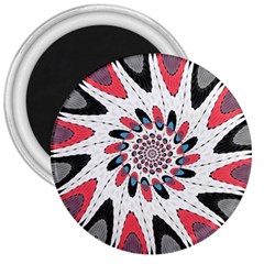 High Contrast Twirl 3  Magnets by linceazul