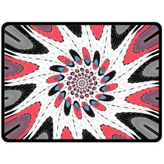 High Contrast Twirl Fleece Blanket (large)  by linceazul